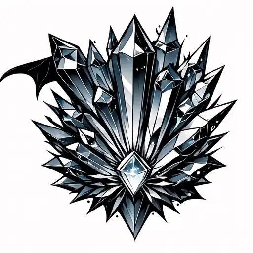 Witch Crystals Forming The Shape