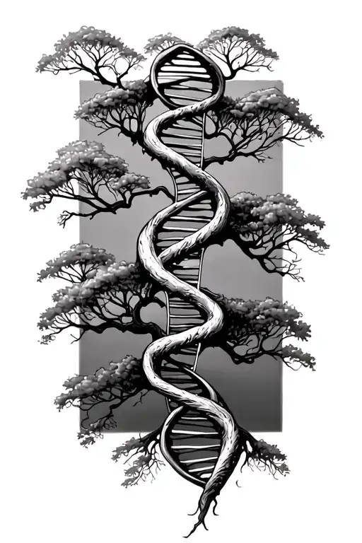 Tree And Dna Double Helix