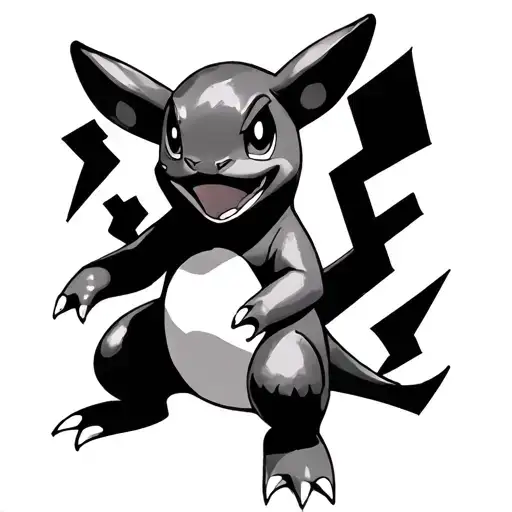 Pokemon Charmander With Cosplay Pikachu