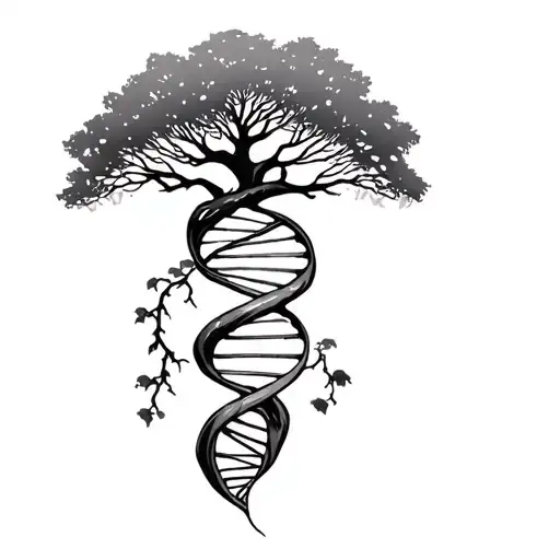 Tree And Dna Double Helix