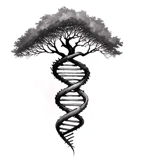 Tree And Dna Double Helix
