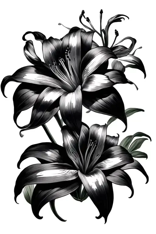 Black Spider Lily