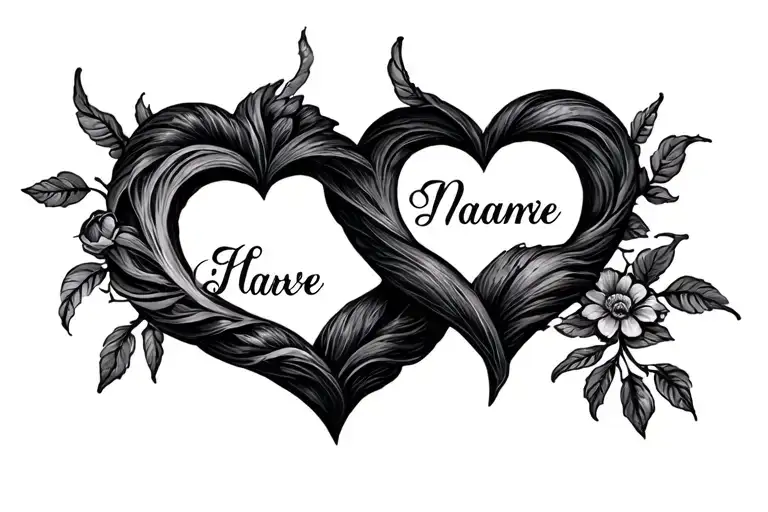 Heart Intertwined 2 Kids Names