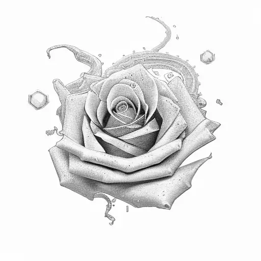 Snake Rose Diamond Sleeve