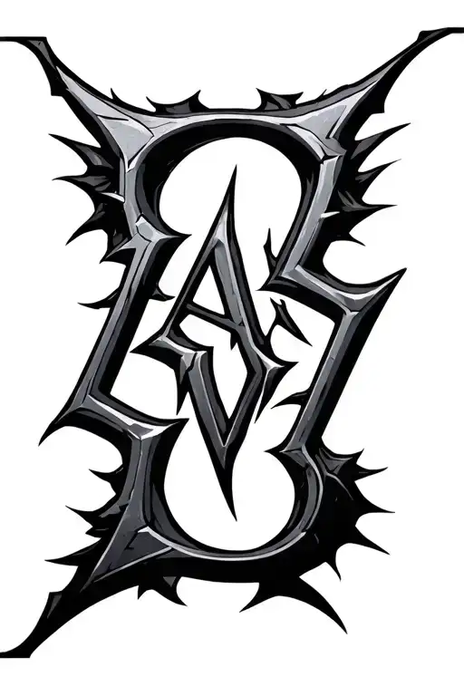 A Sleek Design Of The Word Atomic Using The Daedric Lettering From Skyrim