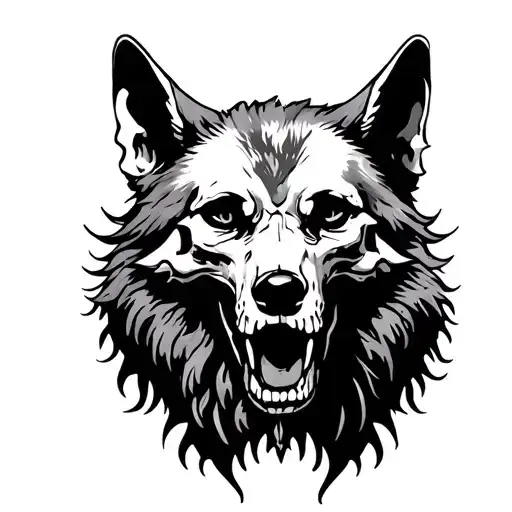 Libra Leo Wolves Skulls