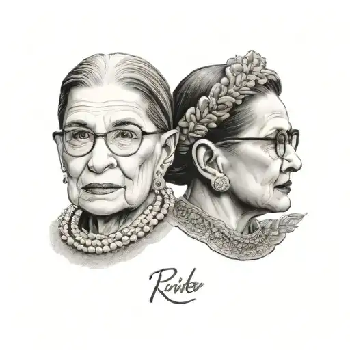 Cameo Portrait Ruth Bader Ginsburg