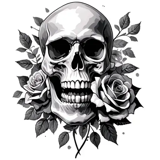 Skull And Roses
