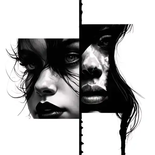 Realism Split Face Morphing