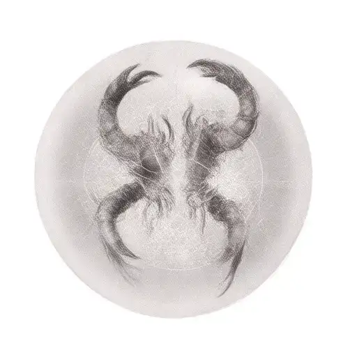 Libra And Scorpio Constellation Intertwined