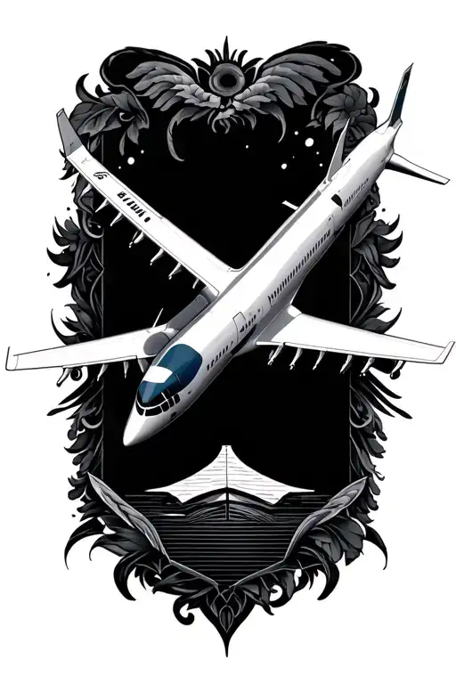 Boeing 787 Extreme Detail Black