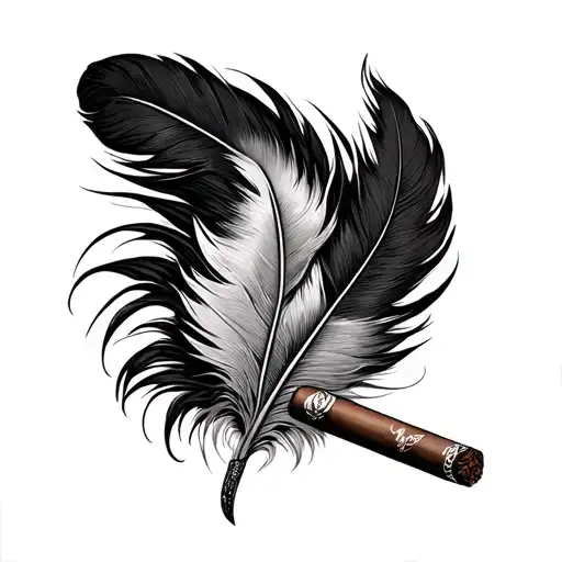 Grieving Feather Cigars And My Dad Signature