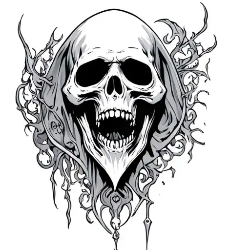 Grim Reaper With Hourgladd