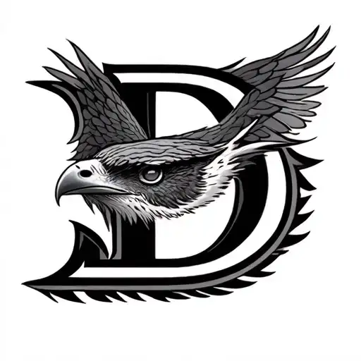 Hawk Eye In The Letter D