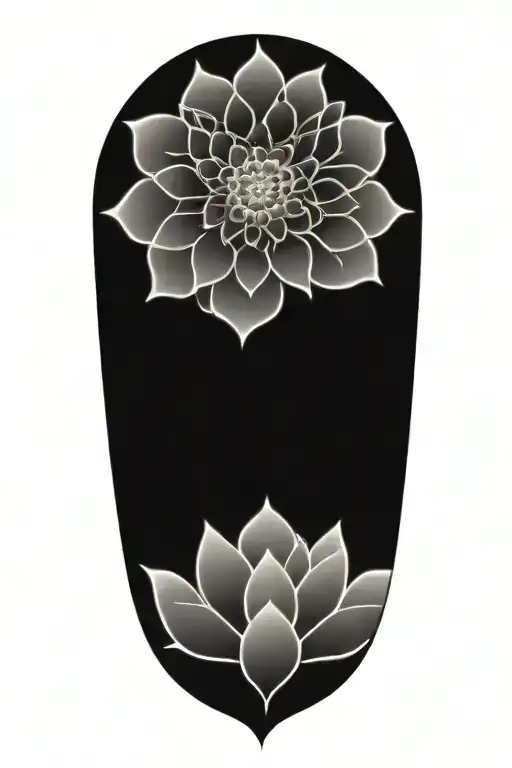 Honeycomb Pattern And Lotus Mandala