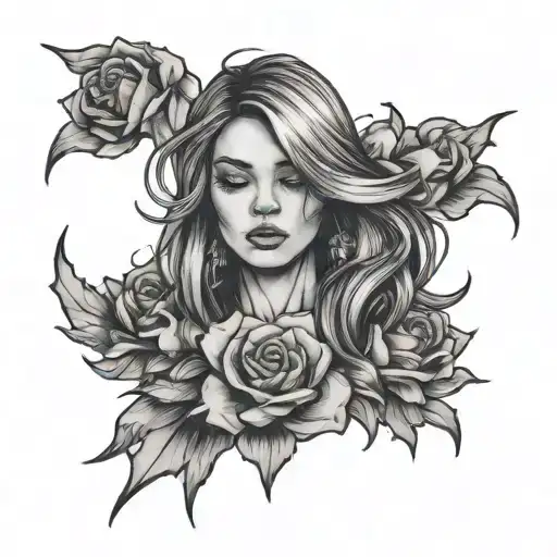 Broken Woman Rising Up Stronger And Fierce Delicate