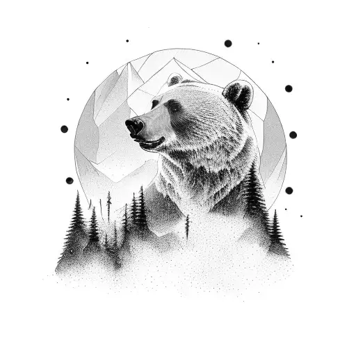 Bear Forest Northern Light