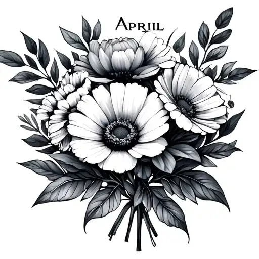 April And November Birth Flower Bouquet