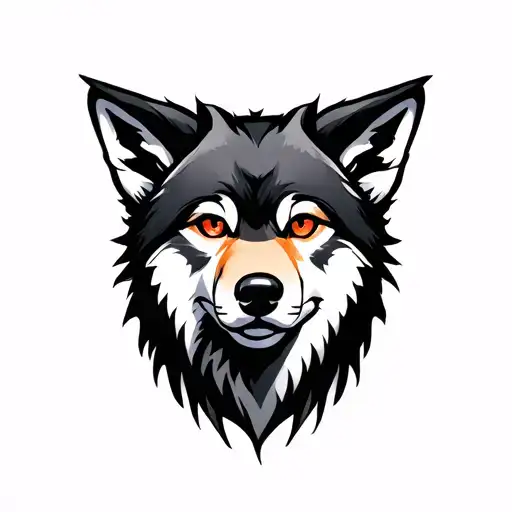 Little Red Wearing Wolf Face