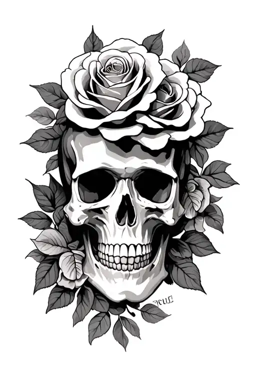 Skull And Roses