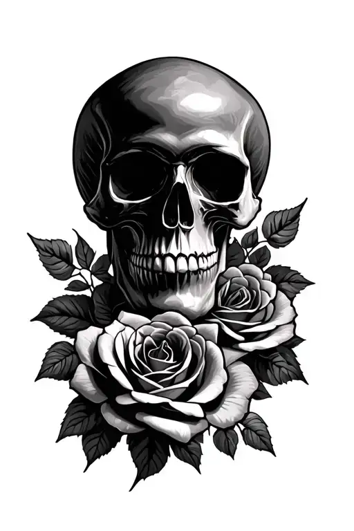 Skull And Roses