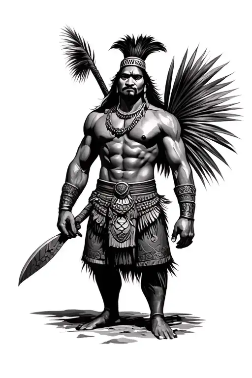 The Filipino Warrior Lapu Lapu With Shaded Background