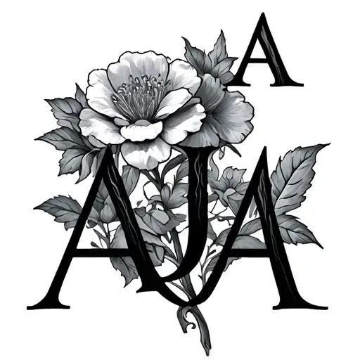 Letters Aja Witch Flowers Growing