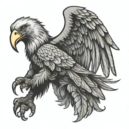 An Eagle And An Elephant