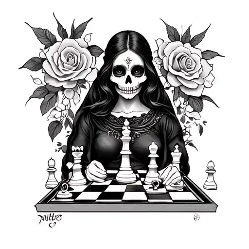 Catrina Playing Chess
