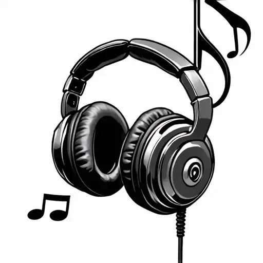 Music Note Headphone Cable Dumbell