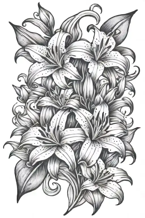 Leo Virgo Gemini Scorpio Family Stargazer Lilies Intertwined