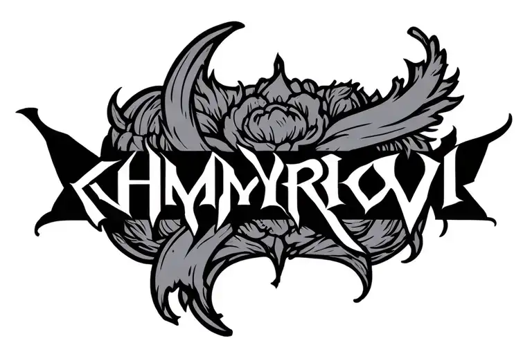 Word 'Khmyrov' Written