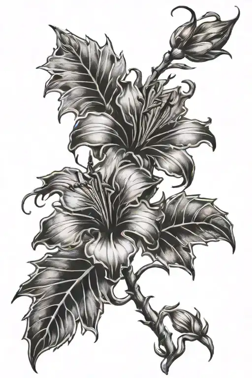 November Birth Flower With Scorpio Symbol