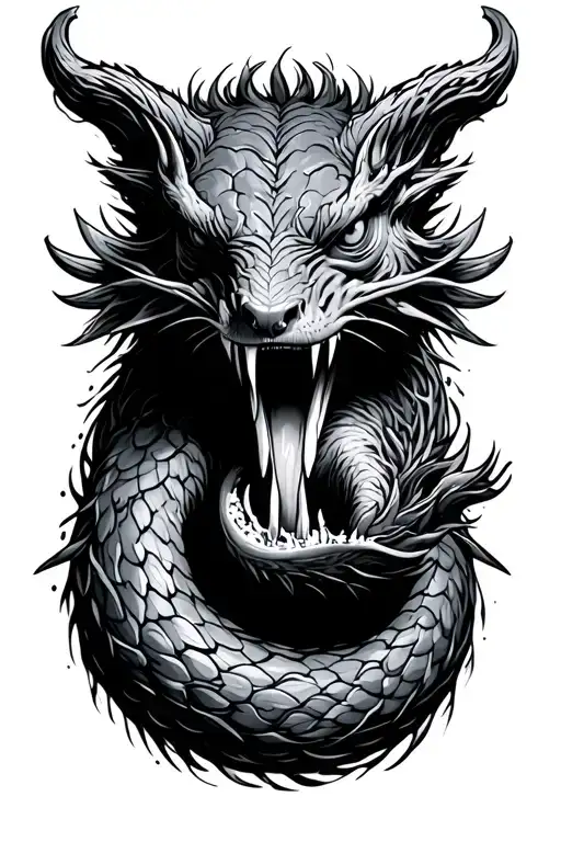 Ourborous Eating Its Tail