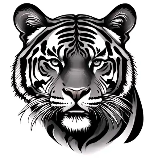 Tiger And Family Tree