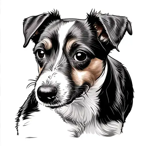 Line Drawing Jack Russell Outline