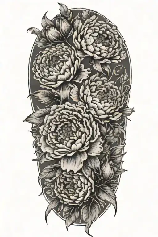 Bouquet Of Marigold And Peony And Narcissus Flowers