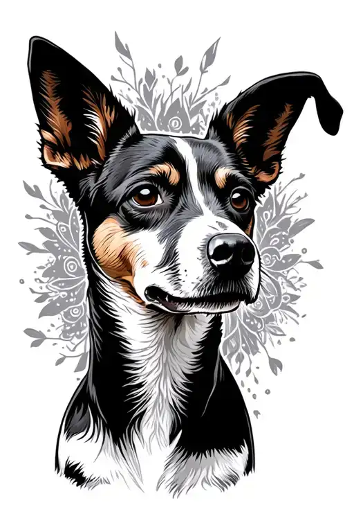 Smooth Fox Terrier Poses Inside