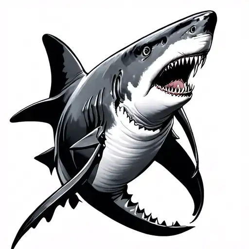 Shark Black And Grey
