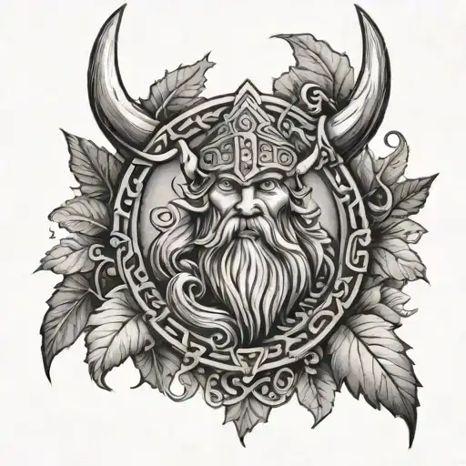 Viking Tattoo Design For Home Nature Love Family
