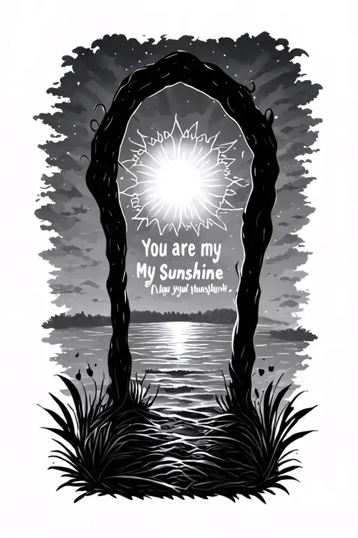 You Are My Sunshine Lyrics With A Small Picture For My Forearm