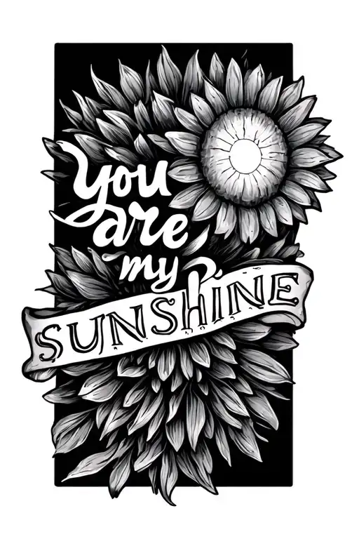 You Are My Sunshine Lyrics With A Small Picture For My Forearm Using Fine Lines