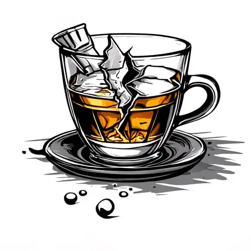 Broken Cup Of Whiskey