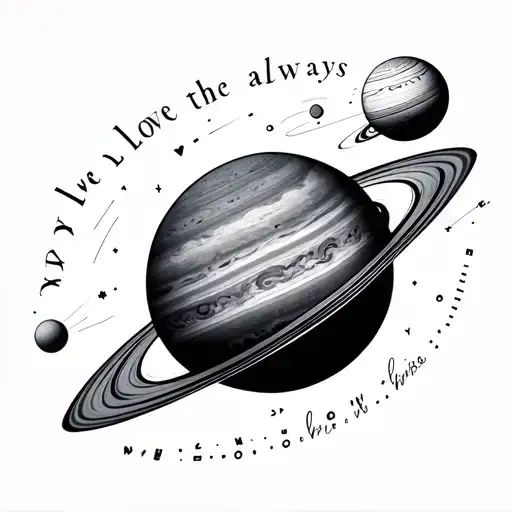Planets Orbiting The Word Love Always Translated To Morse Code