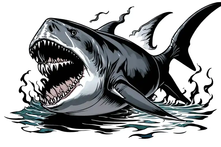 Hammerhead Shark Ghost Flame