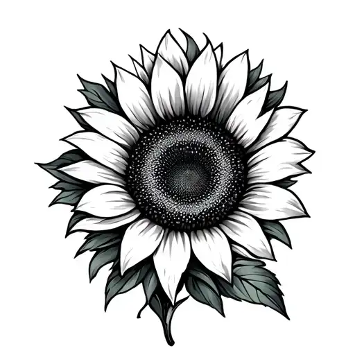 Sunflower And Ocean Waves