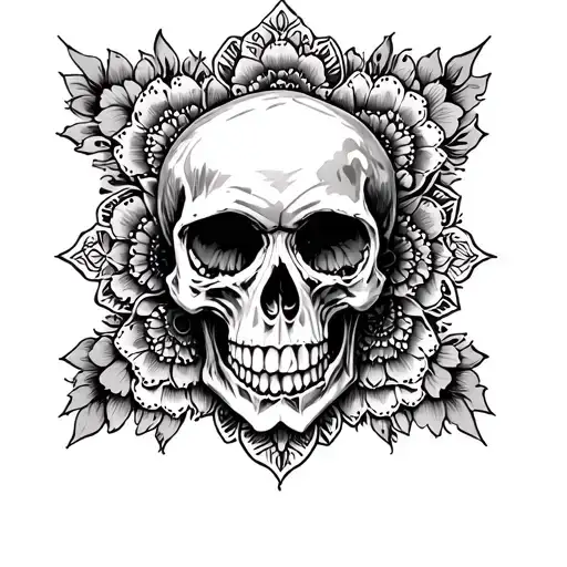 Skull And Mandala