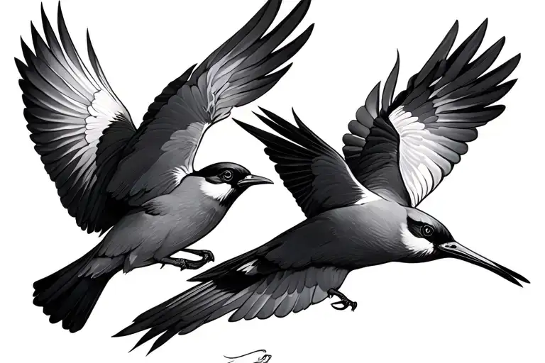 3 Bird Flying