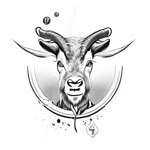 Ox Killing A Goat With The Number 4 In The Background