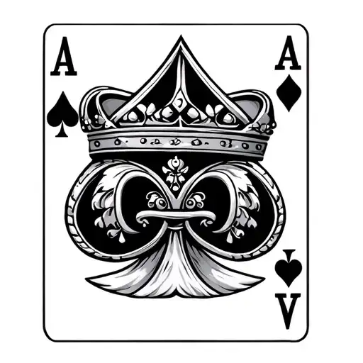 Ace Of Spades & King Crown